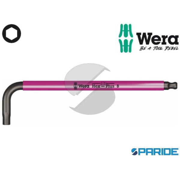 CHIAVE A BRUGOLA 1,5 MM L 90 MM 950 SPKL WERA COLO...