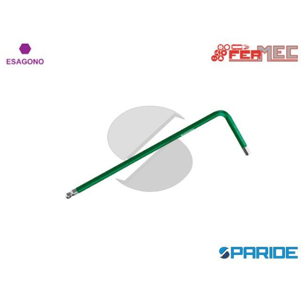 CHIAVE A BRUGOLA 2 MM COLORATA TESTA SFERICA 32519...