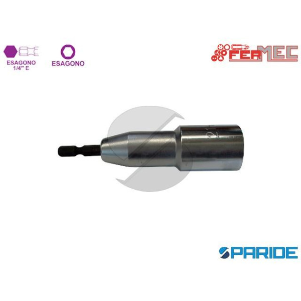 CHIAVE A BUSSOLA ESAGONALE 1\4 8 MM 5594 FERMEC CON SCARICO INTERNO