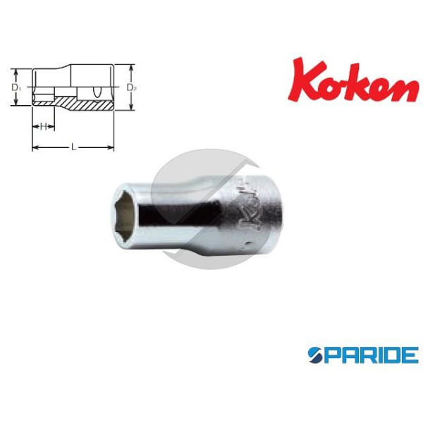 CHIAVE A BUSSOLA ESAGONALE 1\4 EN 14 MM 2400M KOKEN