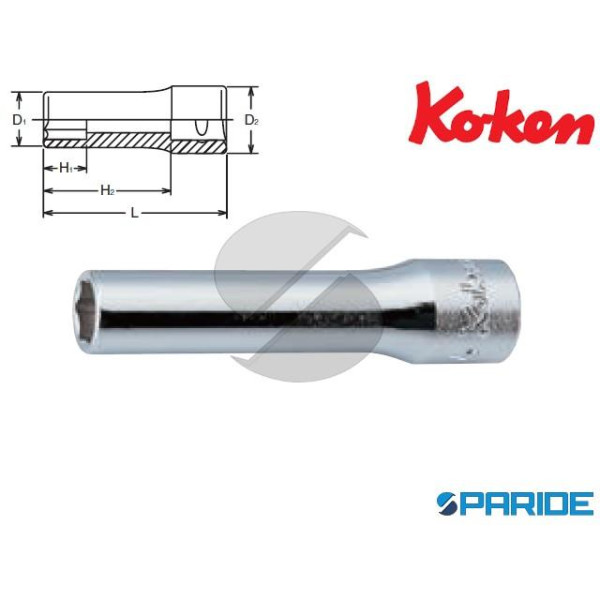 CHIAVE A BUSSOLA ESAGONALE LUNGA 1\4 EN 11 MM 2300M KOKEN
