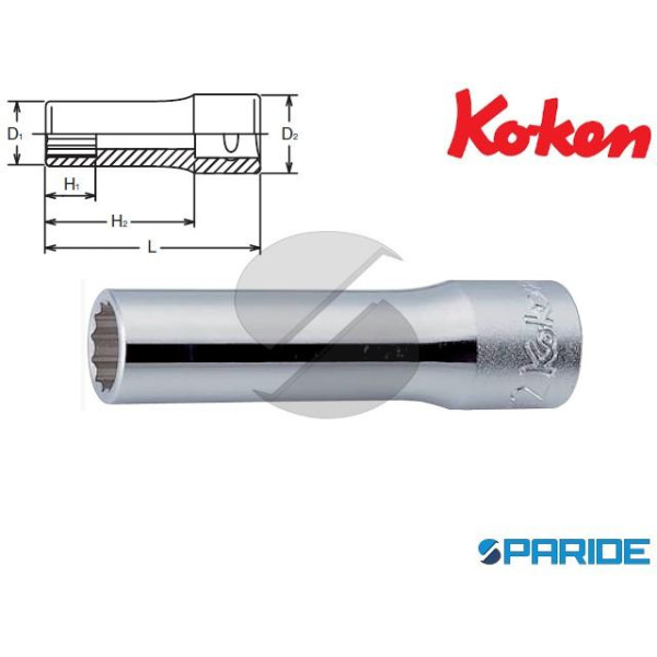 CHIAVE A BUSSOLA POLIGONALE LUNGA 1\2 EN 30 MM 430...