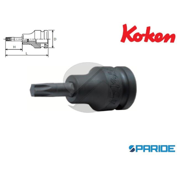 CHIAVE A BUSSOLA TORX 1\2 TX25 L 60 MM 14025.60 KO...
