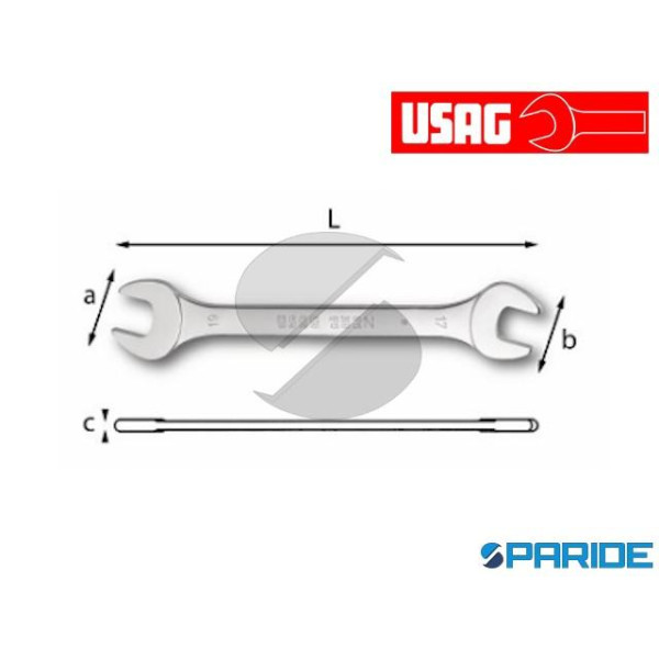 CHIAVE A FORCHETTA 252 N 10X11 DOPPIA USAG