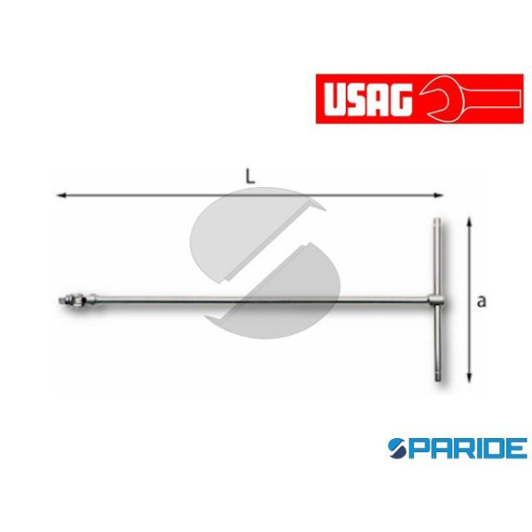 CHIAVE A T 273 3/8 Q CON ATTACCO QUADRO SNODATO US...