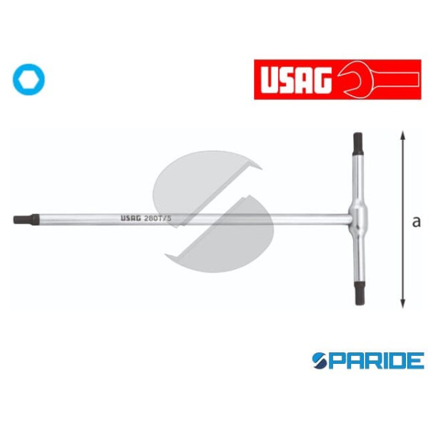 CHIAVE A T 280 T 12 CON MASCHIO ESAGONALE USAG