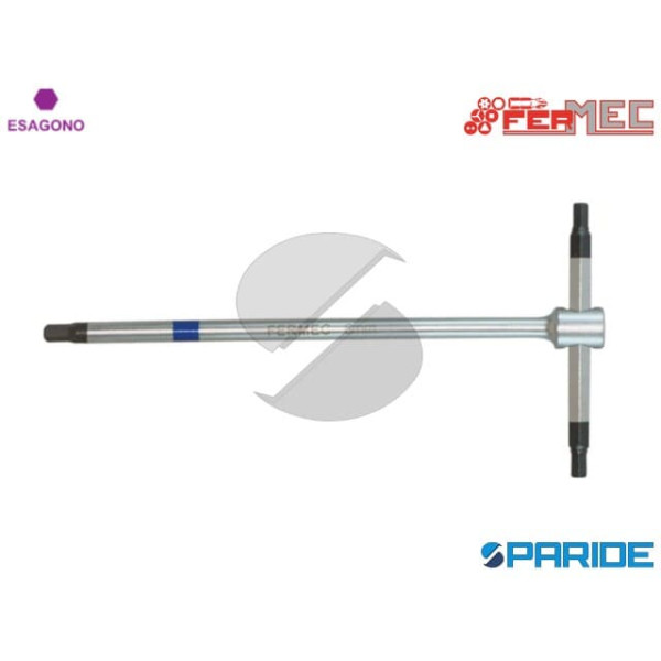 CHIAVE A T A 3 TESTE ESAGONALI 7 MM L 210 MM 695-7...