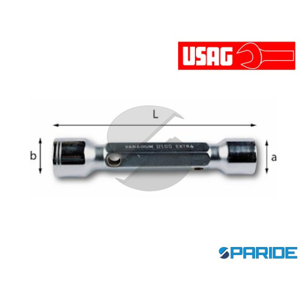 CHIAVE A TUBO 290 E 25X28 DOPPIA PESANTE USAG