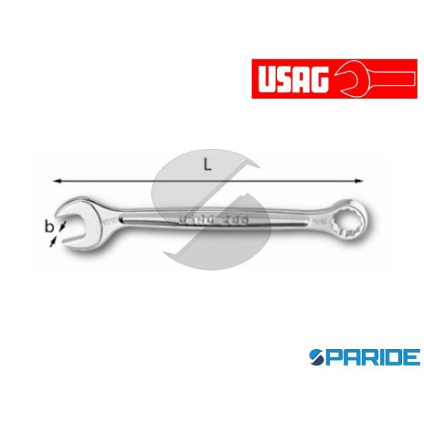 CHIAVE COMBINATA 285 P 7\16 IN POLLICI USAG