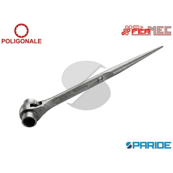 CHIAVE CRICCO DOPPIA BUSSOLA POLIGONALE 10X13 MM F...