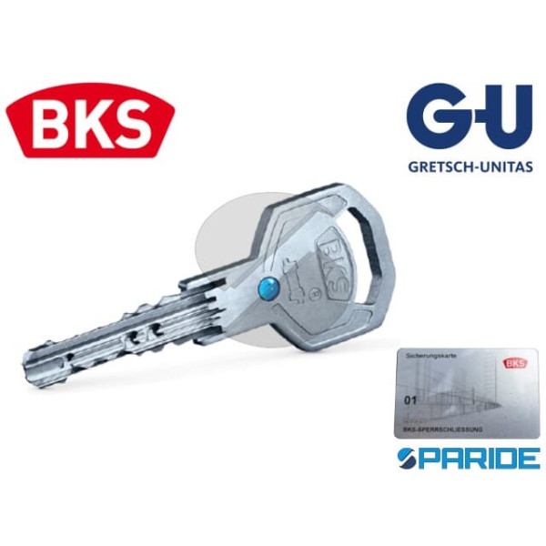 CHIAVE SERRATURA PUNZONATA LIVIUS 6000 GU BKS CON ...