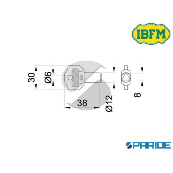 CHIAVE TRIANGOLARE PICCOLA 154A IBFM