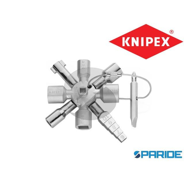 CHIAVE UNIVERSALE TWINKEY 00 11 01 KNIPEX PER SIST...