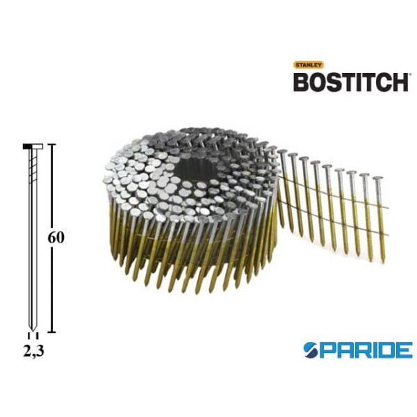 CHIODI COIL D 2,3 MM L 60 MM RING 9.6M BOSTITCH 12...