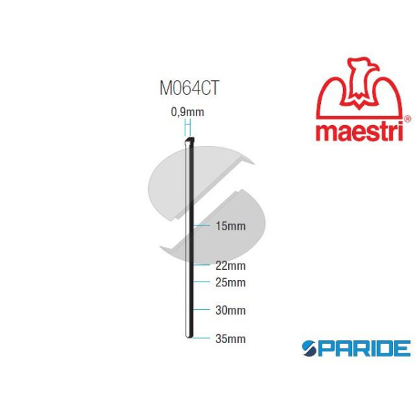 CHIODINI PER FISSATRICI CON TESTA 15 MM M064CP ELP...