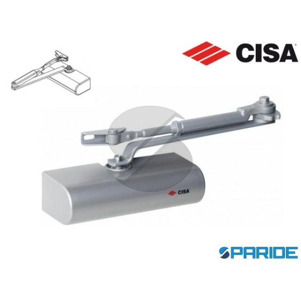 CHIUDIPORTA AEREO C1415 CISA SMART PLUS 2 GRIGIO S...