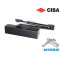 CHIUDIPORTA AEREO C1610 CISA NERO OPACO PROFESSIONAL PLUS 2 SENZA ARRESTO