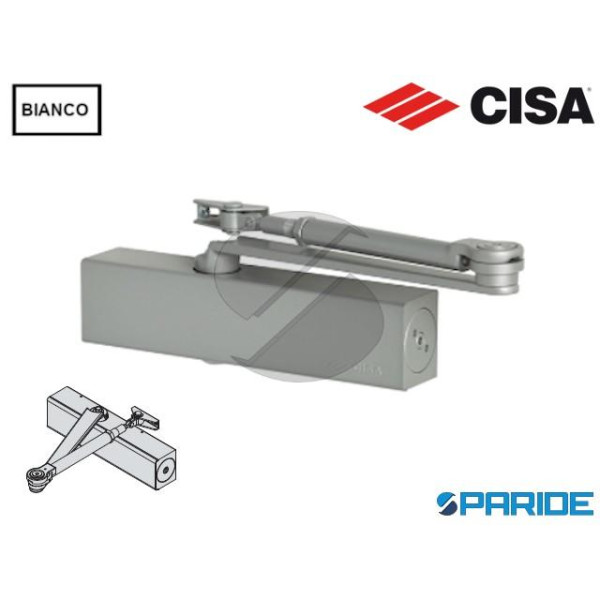 CHIUDIPORTA AEREO C1611 CISA BIANCO PROFESSIONAL P...