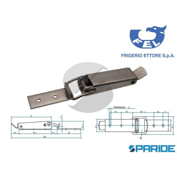 CHIUSURA A LEVA 2000030 ACCIAIO INOX