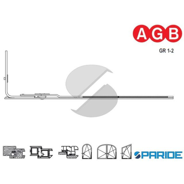 CHIUSURA ANGOLARE GR2 590-810 A400230002 AGB PER T...