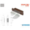 CHIUSURA MAGNETICA 82 MM 0650 BIANCO PER SPORTELLI PESANTI MACO