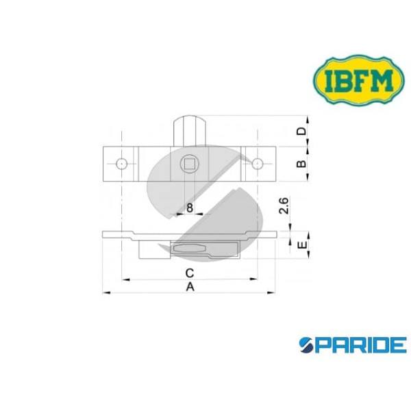 CHIUSURA TAVELLINO QUADRO GRANDE 023G IBFM