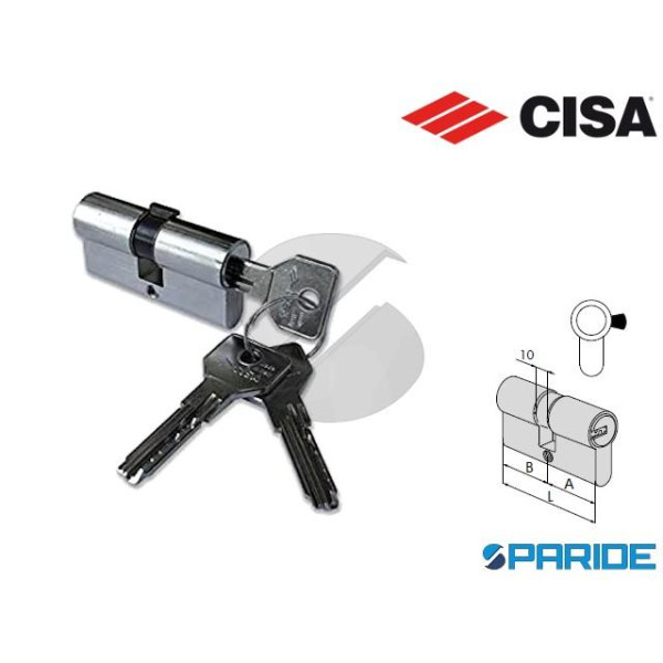 CILINDRO DOPPIO ASIX L 60 0E303 07 0 12 CISA NICHE...