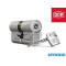 CILINDRO DOPPIO L 120 DIAMANT DOM NIKEL SATINATO A=60 B=60 FRIZIONATO 5 CHIAVI