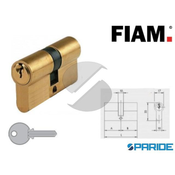 CILINDRO DOPPIO L 54 MM 60001 FIAM OTTONE 27 27