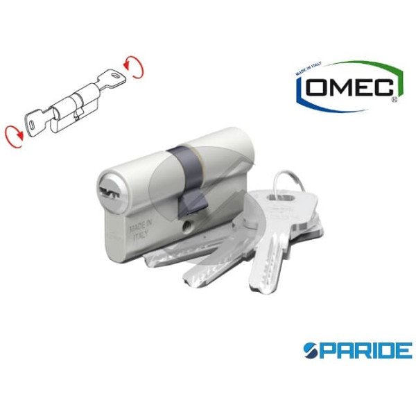 CILINDRO DOPPIO L 60 222 35 45 OMEC ALLUMINIO A=35...