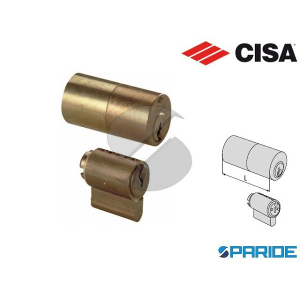 CILINDRO ESTERNO INTERNO 0G150 CISA OTTONE PER SERRATURA ELETTRICA D 25 L 55