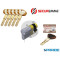 CILINDRO MEZZO L 60 EVOK38P TOP SECUREMME B=50 C=10 NICHELATO