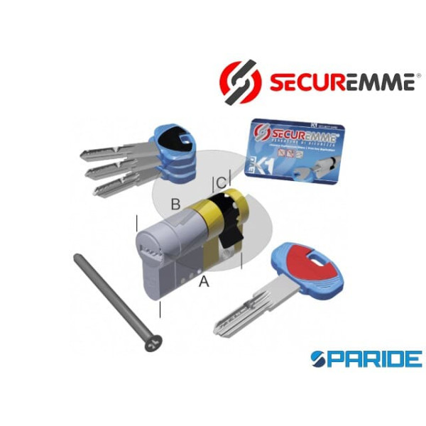 CILINDRO MEZZO L 80 EVOK1 TOP SECUREMME B=70 C=10 ...