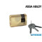 CILINDRO MEZZO OVALE L 86 MM YN090 ASSA ABLOY OTTONE A=72,5 B=13,5