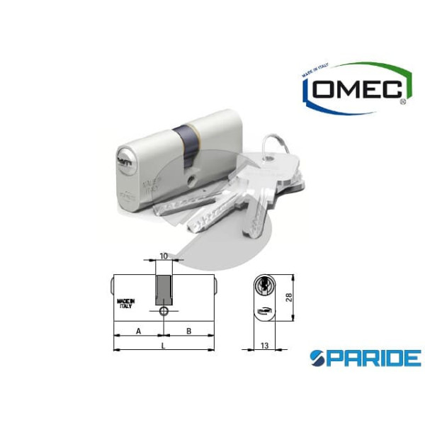CILINDRO OVALE L 60 140 30 30 OMEC ALLUMINIO A=30 ...