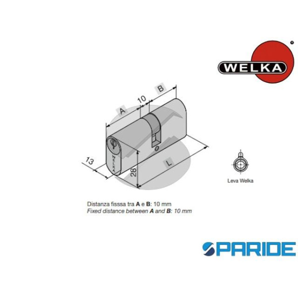 CILINDRO OVALE L 85 70228480 OTTONE WELKA 28-10-48