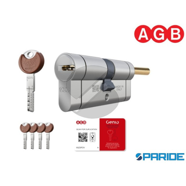 CILINDRO PER POMOLO L 60 MM CP72262525 AGB B=30 C=...