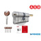 CILINDRO PER POMOLO L 60 MM CP72262525 AGB B=30 C=30 NICHELATO 5 CHIAVI + 1 CANTIERE