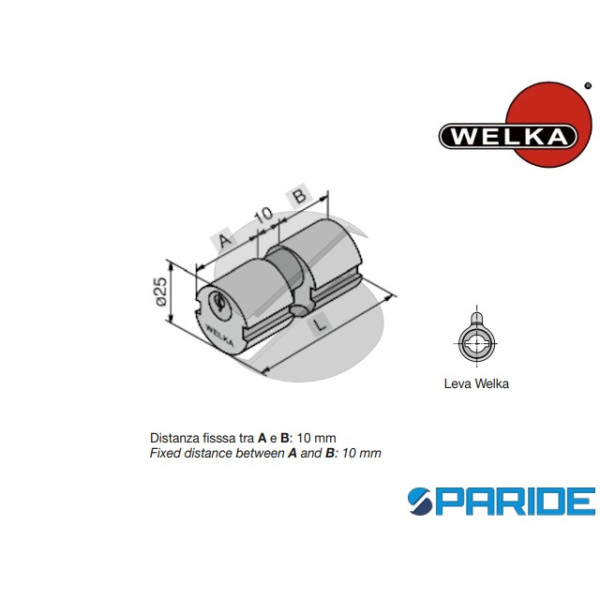 CILINDRO TONDO D 25 L 60 60822280 WELKA OTTONE 22 ...