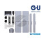 CONFEZIONE ACCESSORI 966\150 EV1 PARALLELI SCORREVOLI GU K-15275-00-0-1 ALLUMINIO