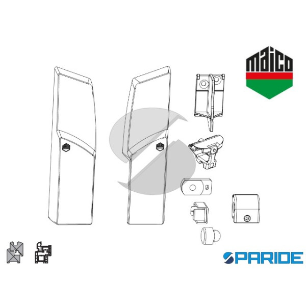 CONFEZIONE ACCESSORI ARGENTO RS 455648 MAICO SCORR...