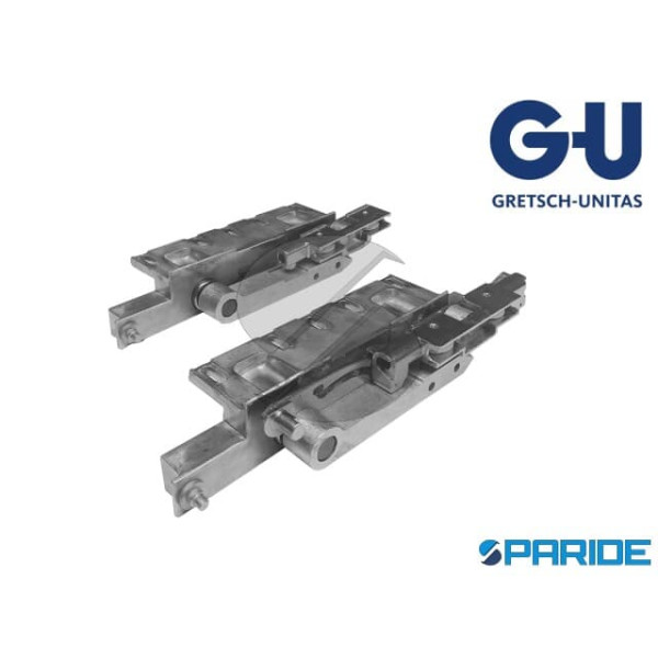 CONFEZIONE CARRELLI 150 KG 968\150 DX K-15278-00-R-0 SCORREVOLI PARALLELI ALLUMINIO