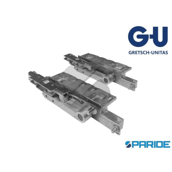 CONFEZIONE CARRELLI 150 KG 968\150 SX K-15278-00-L-0 SCORREVOLI PARALLELI ALLUMINIO