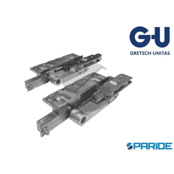 CONFEZIONE CARRELLI 200 KG 968\200 DX PARALLELO G-U ALLUMINIO