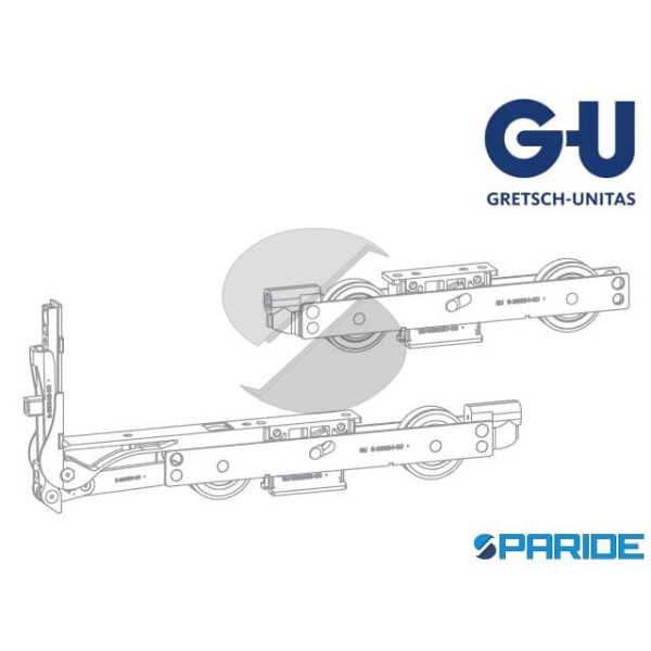 CONFEZIONE CARRELLI PER ALZANTI SCORREVOLI 150 KG K-16493-00-0-1 GU