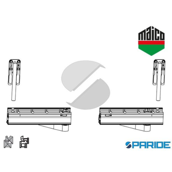 CONFEZIONE CARRELLI RS\CN 160 KG DX 455799 MAICO S...