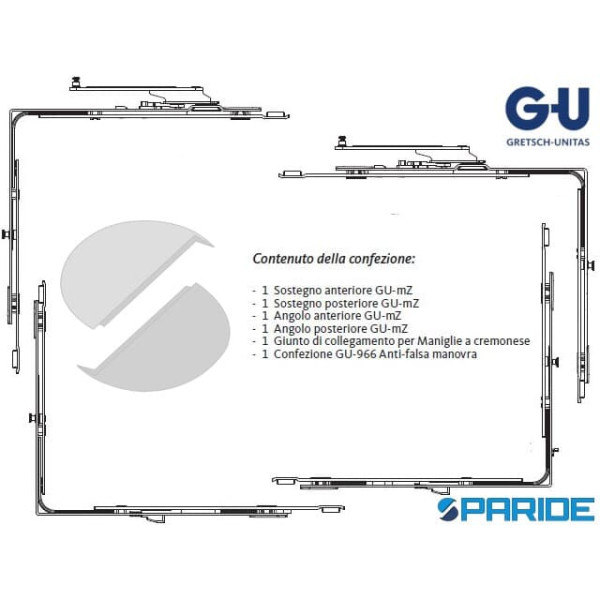 CONFEZIONE FORBICI SOSTEGNO 966 MZ K-16993-09-R-1 GU