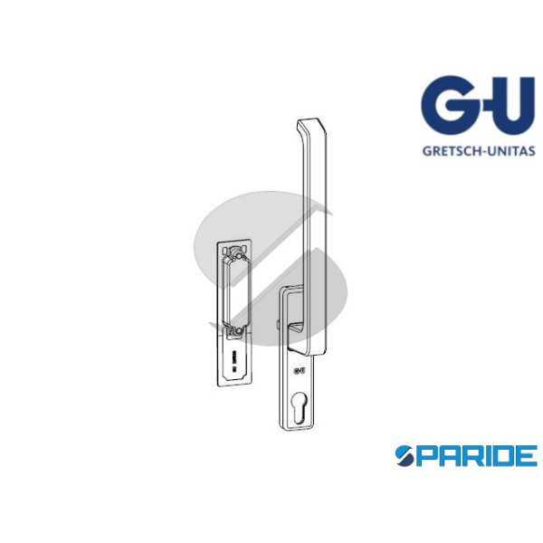 CONFEZIONE MANIGLIA DIRIGENT K-13266-00-0-1 ALLUMINIO ALZANTI SCORREVOLI GU 934\937