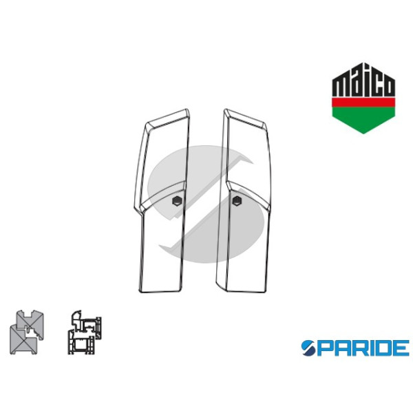 CONFEZIONE TAPPI BIANCO RAL 9016 PER CARRELLI RS 1...