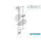 CONTROPIASTRA 200 PATENT PICCOLA BONAITI CROMO OPACO 4G20000095